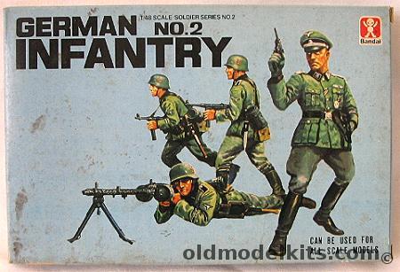 Bandai 1/48 German Infantry No. 2, 8243-125 plastic model kit